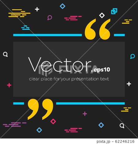 Abstract concept vector empty speech square quote text bubble. For web and mobile app isolated on 62246216