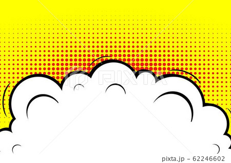 Abstract creative concept vector comic pop art style blank, layout template with clouds beams and 62246602