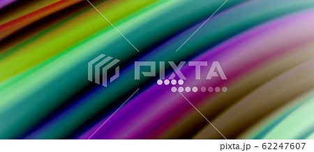 Wave lines abstract background, smooth silk design with rainbow style colors. Liquid fluid color waves. Vector Illustration Wave lines abstract background, smooth silk design with rainbow style colors. Liquid fluid color waves. Vector Illustration 62247607