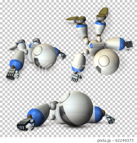 トラブルで倒れた人工知能のロボット 62249373