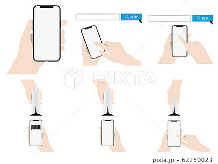 スマートフォンと手各種 62250023