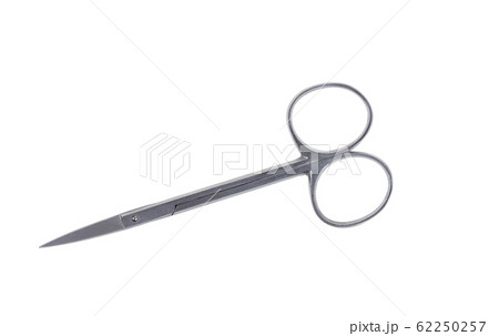 a pair of stainless steel surgical forcep on white background a pair of stainless steel surgical forcep on white background 62250257