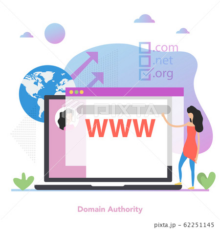 Square concept of domain authority in flat 62251145