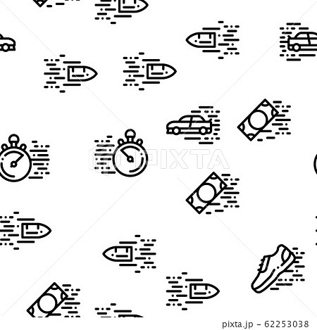 Speed Fast Motion Seamless Pattern Vector Speed Fast Motion Seamless Pattern Vector 62253038
