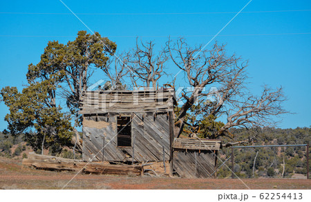 Rustic old cabin structure near Show Low, Navajo County, Arizona USA Rustic old cabin structure near Show Low, Navajo County, Arizona USA 62254413