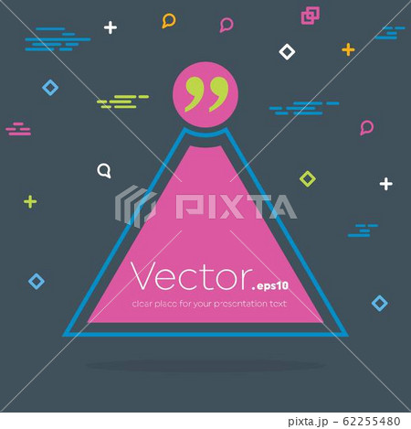 Abstract concept vector empty speech square quote text bubble. For web and mobile app isolated on Abstract concept vector empty speech square quote text bubble. For web and mobile app isolated on 62255480