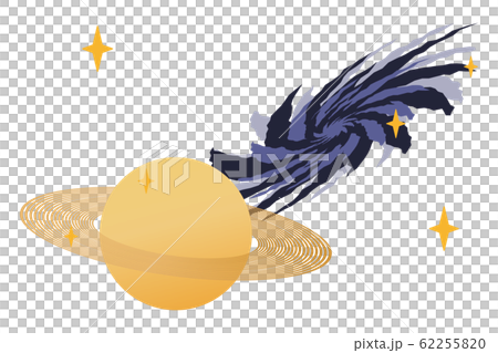 Black hole and planet Black hole and planet 62255820