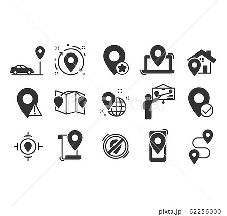 Navigation icons set 62256000