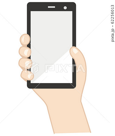 スマートフォンを持つ手 62256013