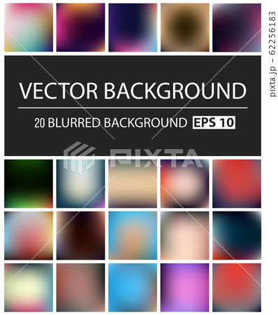 Abstract Creative concept vector multicolored blurred background set. For Web and Mobile Abstract Creative concept vector multicolored blurred background set. For Web and Mobile 62256183