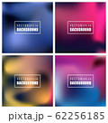 Abstract Creative concept vector multicolored blurred background set. For Web and Mobile 62256185