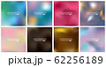 Abstract Creative concept vector multicolored blurred background set. For Web and Mobile 62256189