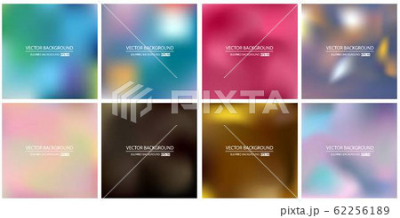 Abstract Creative concept vector multicolored blurred background set. For Web and Mobile Abstract Creative concept vector multicolored blurred background set. For Web and Mobile 62256189