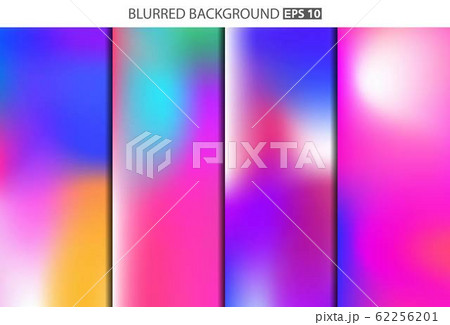 Abstract Creative concept vector multicolored blurred background set. For Web and Mobile Abstract Creative concept vector multicolored blurred background set. For Web and Mobile 62256201