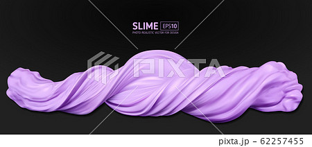 purple realistic slime on a black background 62257455