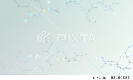 化学式 分子構造 六角形 科学 テクノロジー 3Dイラスト 背景 バックグラウンド 62260881