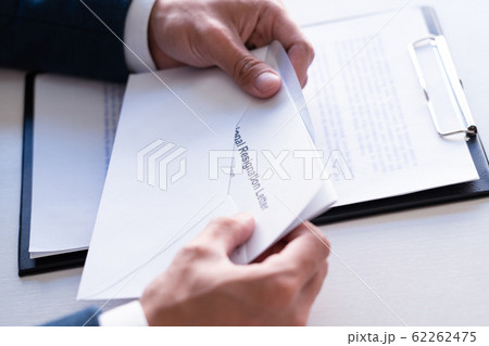 Businessman has stress to resignation and signing Businessman has stress to resignation and signing 62262475