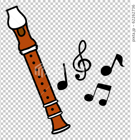 Cute illustration elementary school icon recorder - Stock ...