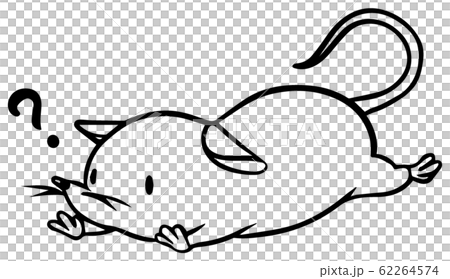 Mouse of Hatena mark (line only) Mouse of Hatena mark (line only) 62264574