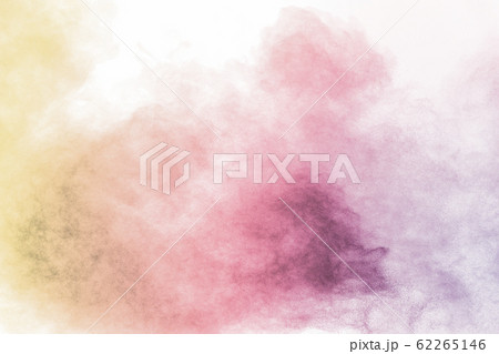 Colorful background of pastel powder explosion.Multi colored dust splash on white background. Colorful background of pastel powder explosion.Multi colored dust splash on white background. 62265146