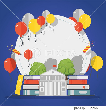 High school graduation party celebration invitation vector illustration 62266590