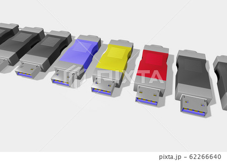USBメモリ(3DCG：白バック) 62266640