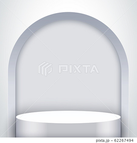 White Presentation podium with arch White Presentation podium with arch 62267494