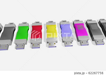 USBメモリ(3DCG:白バック) USBメモリ(3DCG:白バック) 62267756
