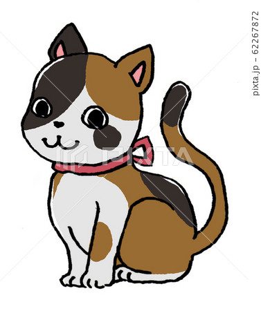 ねこ　手描きイラスト 62267872