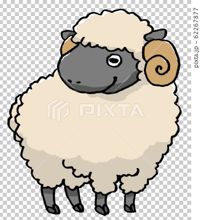 十二生肖 羊手绘插图 图库插图