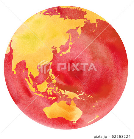 Global Warming Watercolor Illustration Trace Stock Illustration