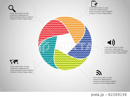 Infographic illustration vector template with Infographic illustration vector template with 62269136