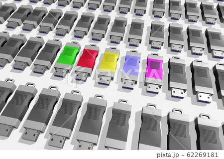 USBメモリ(3DCG:白バック) USBメモリ(3DCG:白バック) 62269181