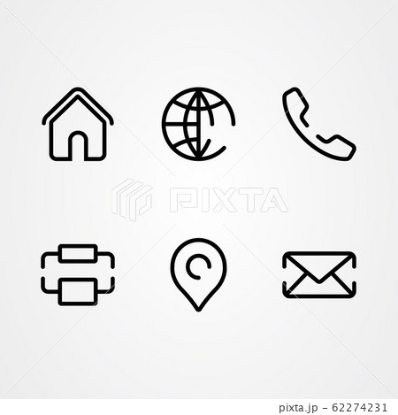 Business card information icons vector design Business card information icons vector design 62274231