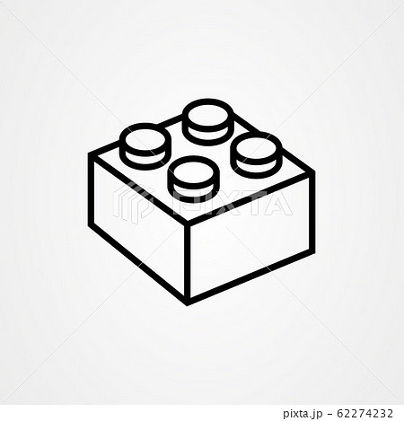 Children brick toys or building block icon vector 62274232