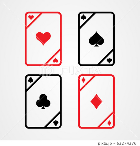 Playing card icon logo design, casino symbol 62274276