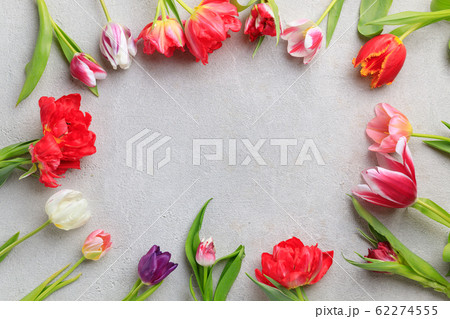 Spring floral design greeting card 62274555