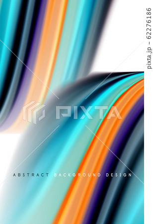 Abstract background - fluid color gradient waves, with dynamic motion line effect. Vector Illustration For Wallpaper, Banner, Background, Card, Book Illustration, landing page 62276186