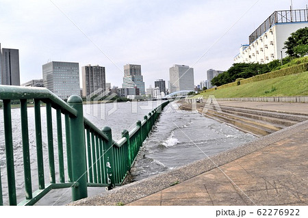 越中島公園遊歩道 永代橋方面 62276922