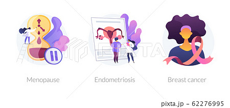 Female health issues vector concept metaphors. 62276995