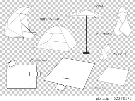 日用品插圖/線條圖/戶外1 日用品插圖/線條圖/戶外1 62278173
