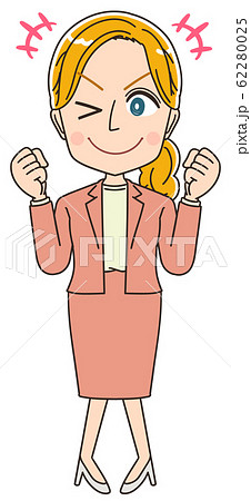 英語 英会話 先生 外国人 金髪 女性 イラスト マンガ 62280025