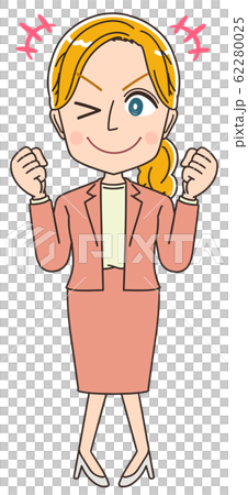 英語 英会話 先生 外国人 金髪 女性 イラスト マンガ 62280025