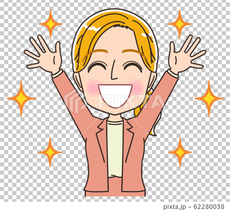 英語 英会話 先生 外国人 金髪 女性 イラスト マンガ 62280038