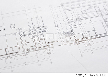 【写真素材】設計イメージ　建築図面　住宅　施設 62280145