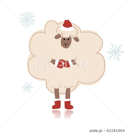 Sheep santa, symbol of new year 2015 62281004