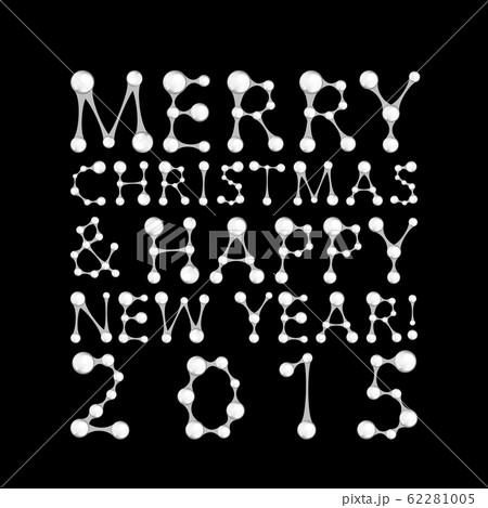 Merry christmas and happy new year card design 62281005