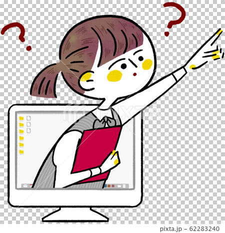 OL pointing out from a personal computer Hatena OL pointing out from a personal computer Hatena 62283240