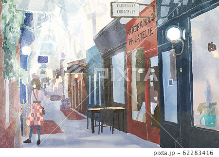 旅行でパリのパサージュに来た女の子 62283416