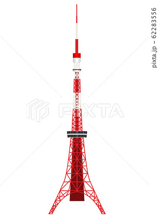 東京タワー 日本 電波塔 アイコンのイラスト素材